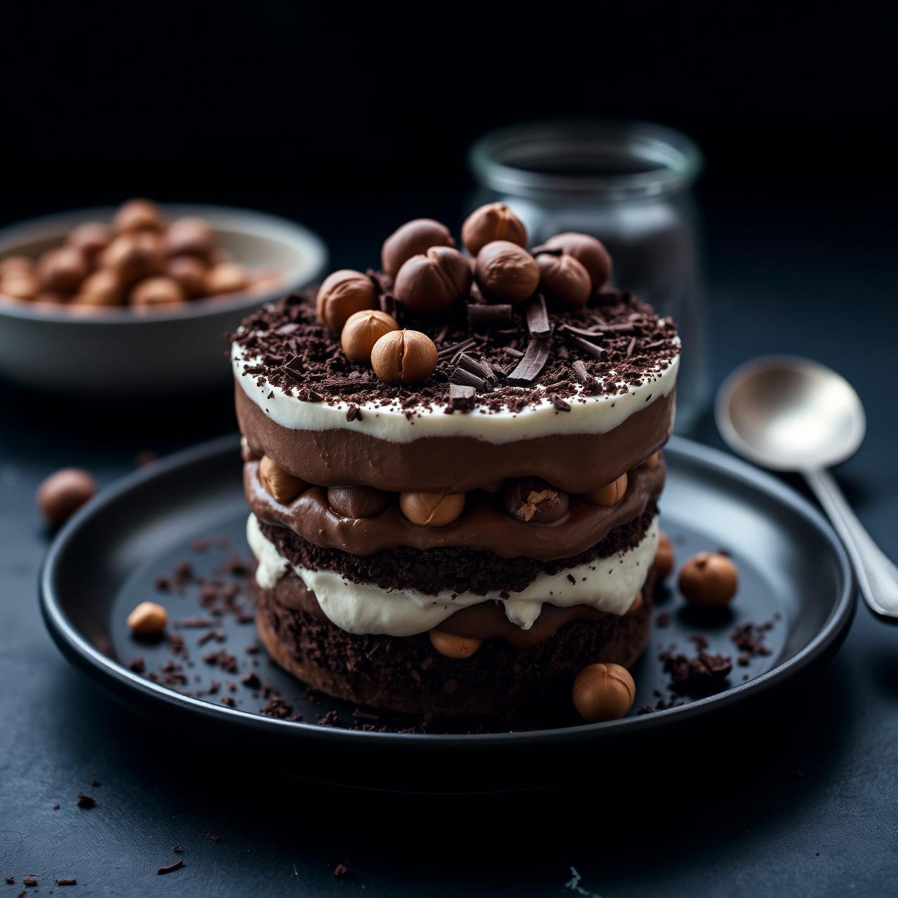 Hazelnut Noir — Piedmont hazelnut and dark chocolate, slow and unhurried.